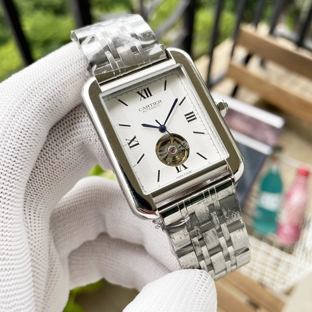 CARTIER TANK SOLO 40MM STEEL CASE TOURBILLON