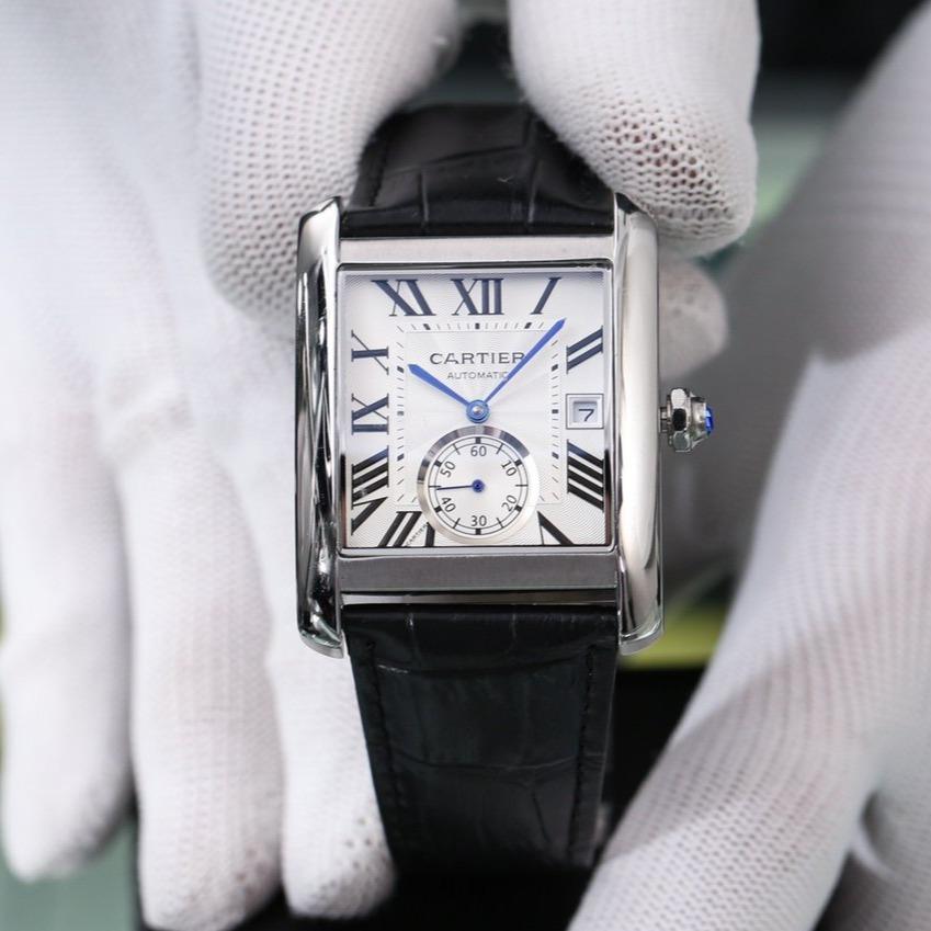 CARTIER TANK MC DATE SECOND TIME