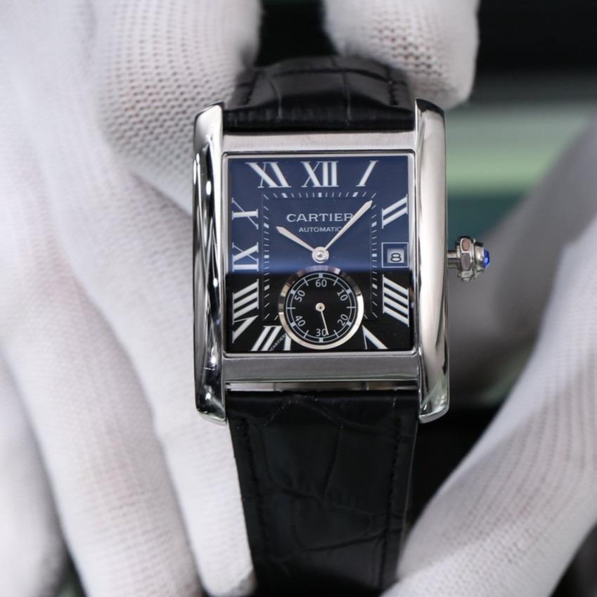 CARTIER TANK MC DATE SECOND TIME