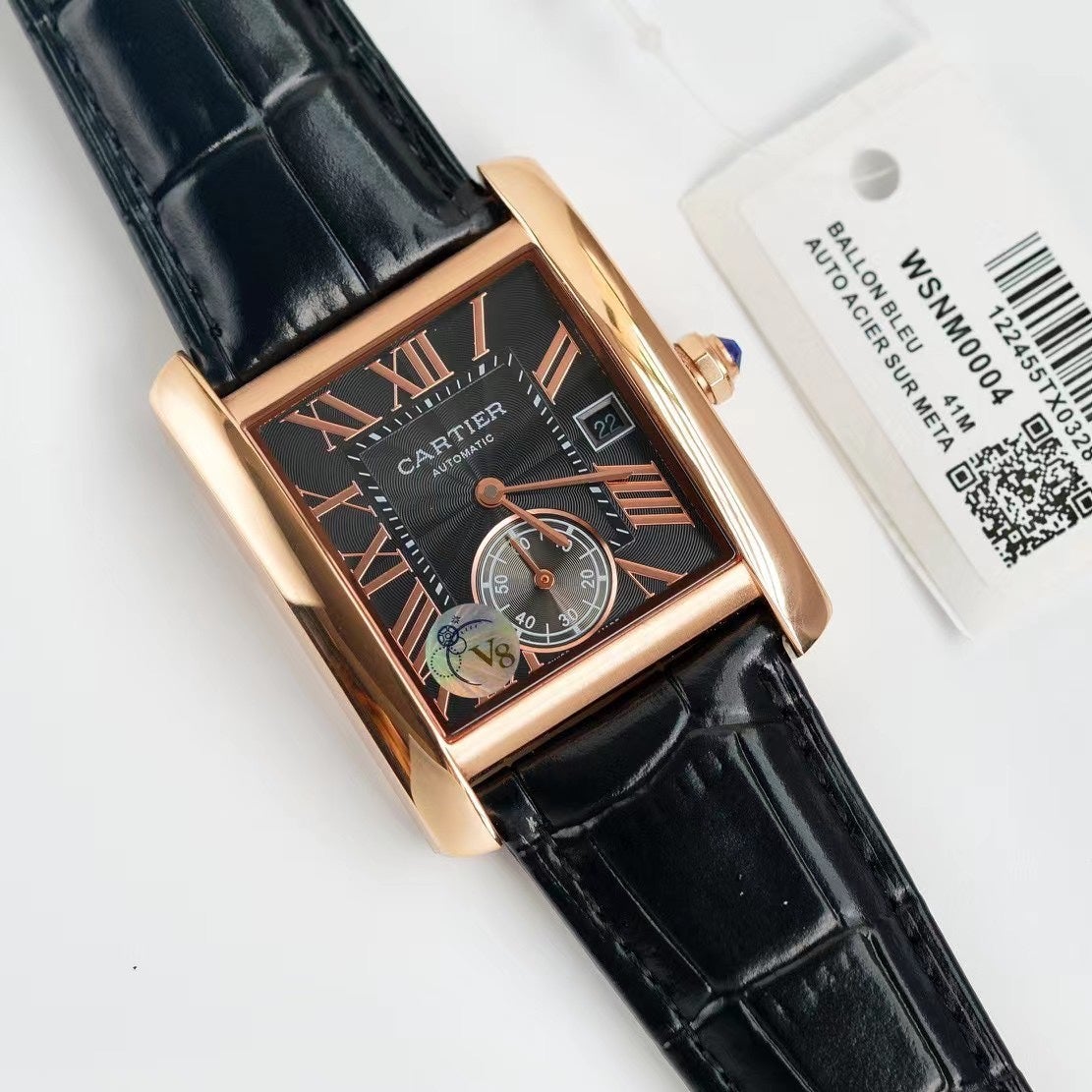 CARTIER TANK MC LADIES SECOND TIME GOLD CASE