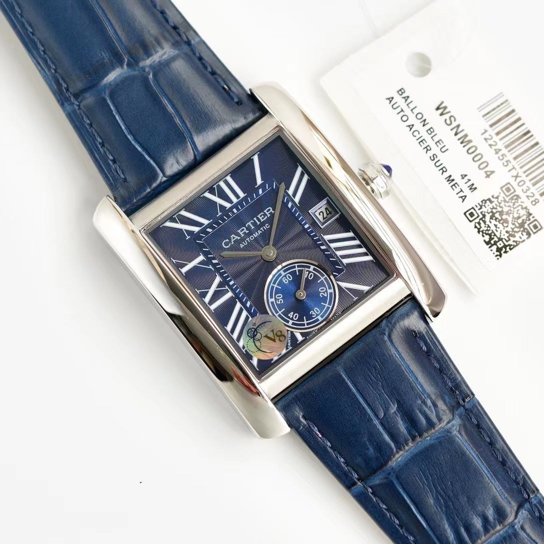 CARTIER TANK MC LADIES SECOND TIME STEEL CASE