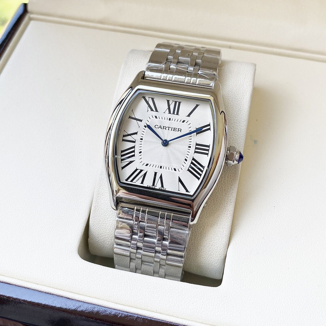 CARTIER TORTUE 40MM STEEL BRACELET
