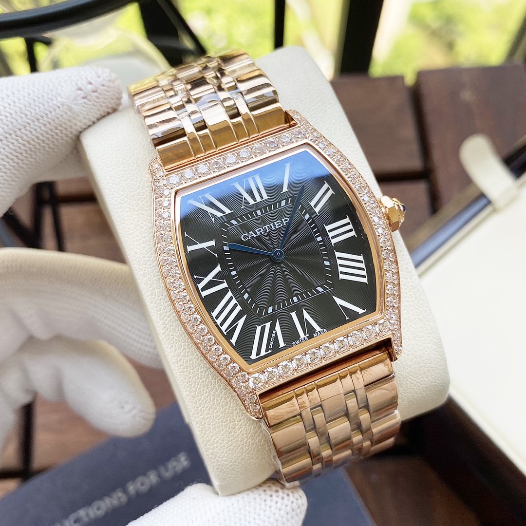 CARTIER TORTUE 40MM STEEL BRACELET