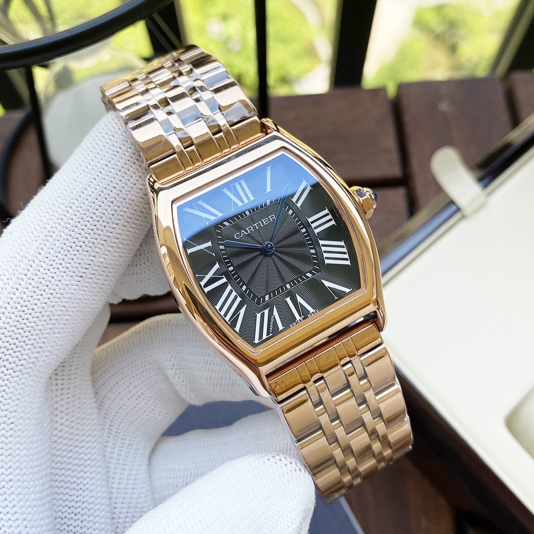 CARTIER TORTUE 40MM STEEL BRACELET