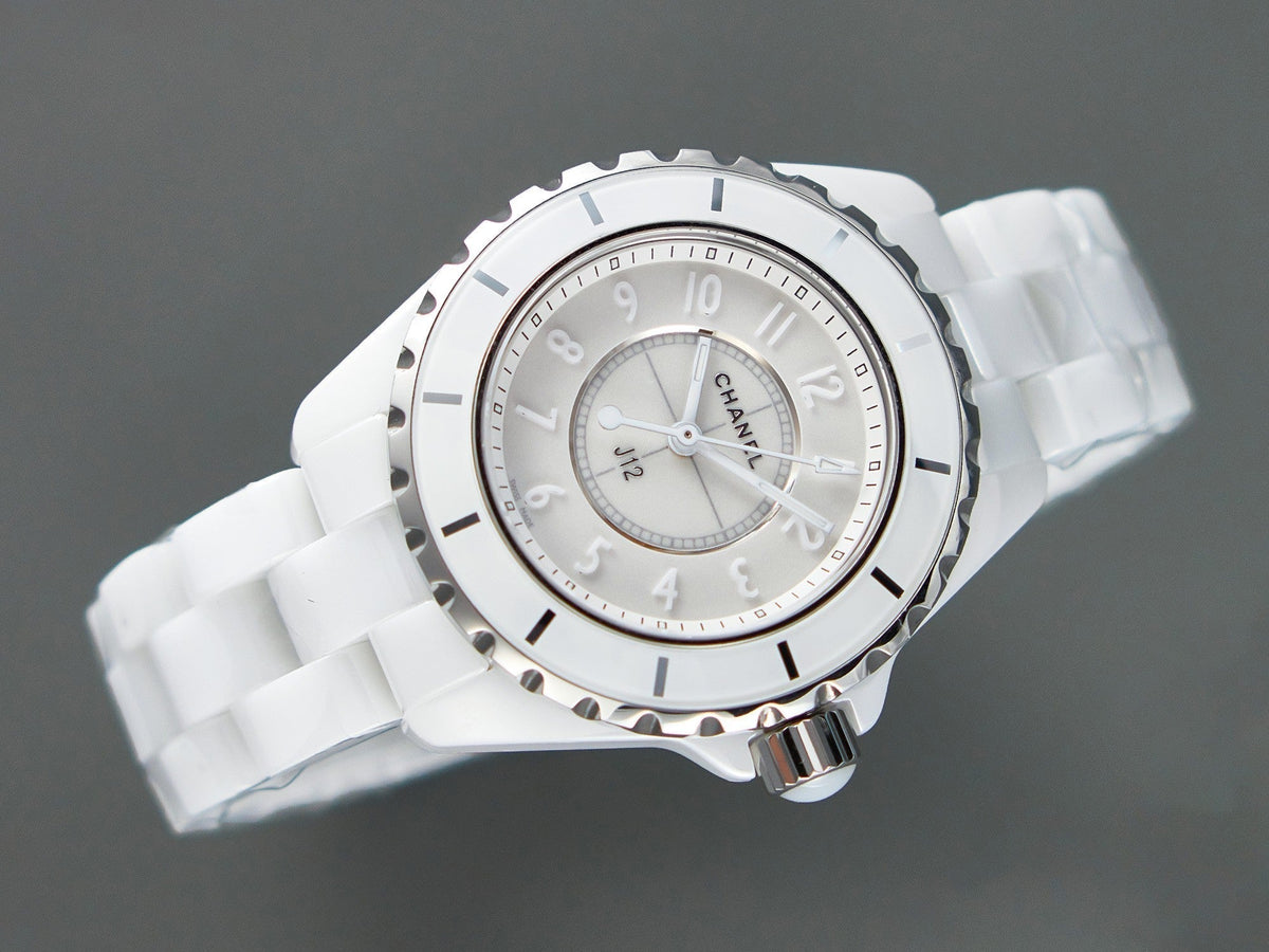 CHANEL J12 Quartz White Ceramic White Numerals White Dial