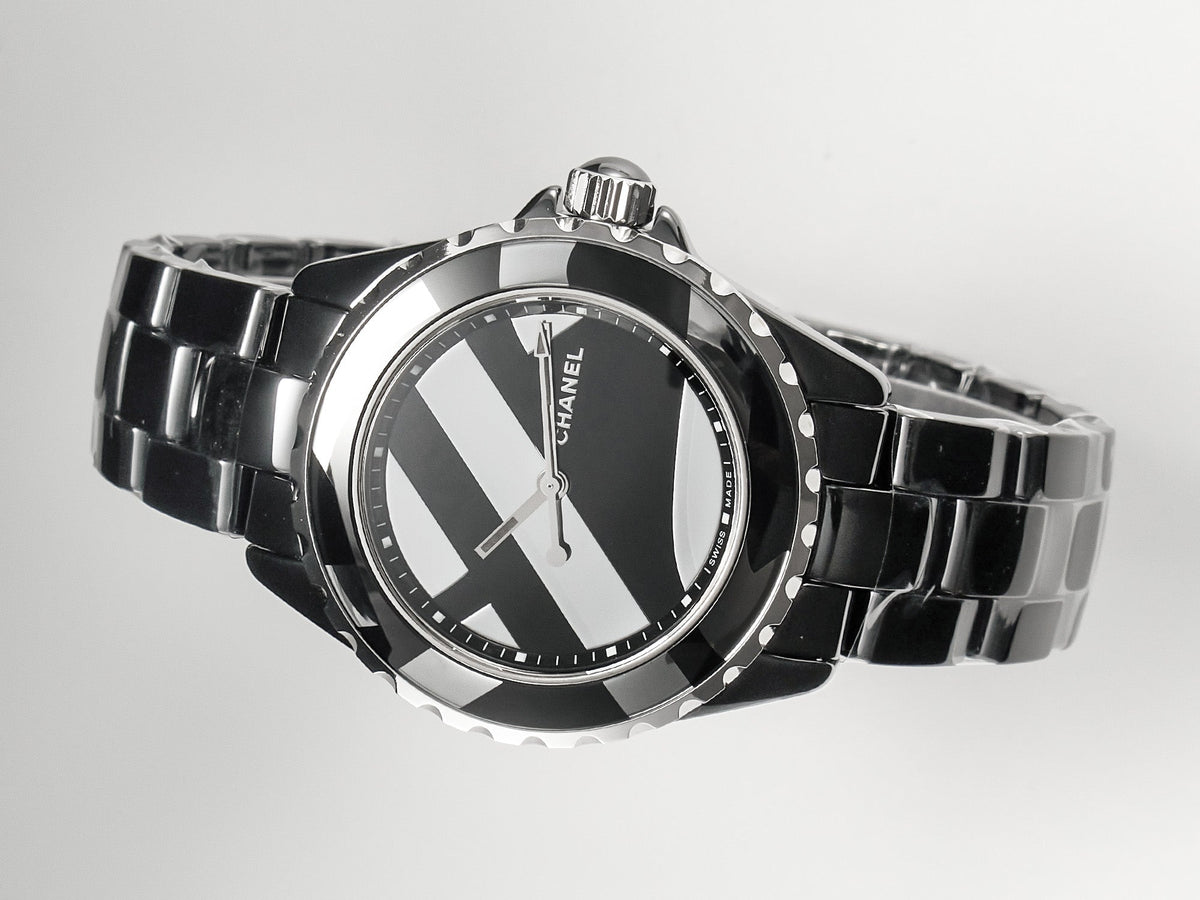CHANEL J12 38mm Automatic Limited Untitled H5582 Black Ceramic Black Steel Dial