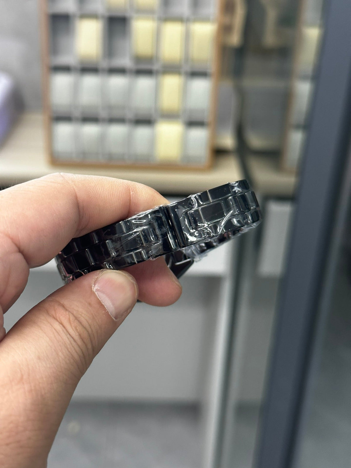 CHANEL J12 33MM DIAMOND BEZEN BLACK CERAMIC STEEL